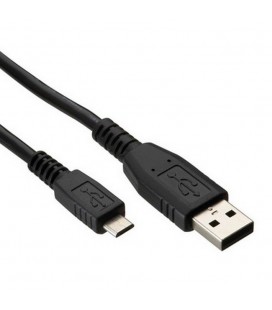 Cable USB tipo A 2.0 A a USB Micro B macho, 50 cms, color negro