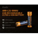 ARB-L21-5000U: Batería Fenix 21700 de 5000 mAh y carga por micro USB