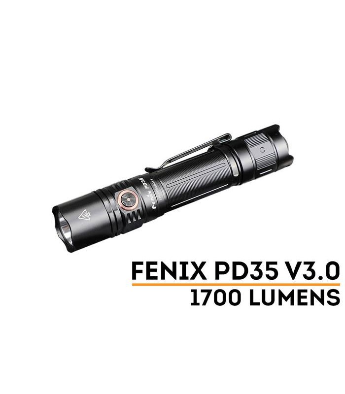 Linterna Fénix PD35V3.0 1700 357 metros, recargable -