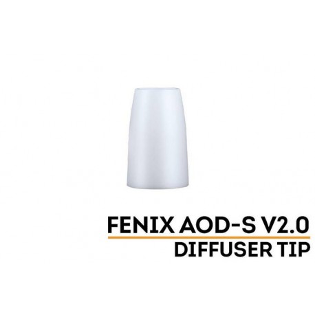 Difusor Blanco AOD-S para Linternas Fénix de diámetro de cabezal de 21 a 26,5 mm