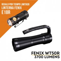 Linterna Fénix WT50R 3700 lúmenes (incluye batería) De regalo E18R!