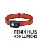 Nuevo frontal ligero Fenix HL16 450 Lúmenes (utiliza 3 x AAA)