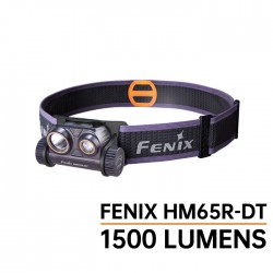 Frontal Fénix HM65R-DT (Purpura) - 1500 Lúmenes / Incluye batería